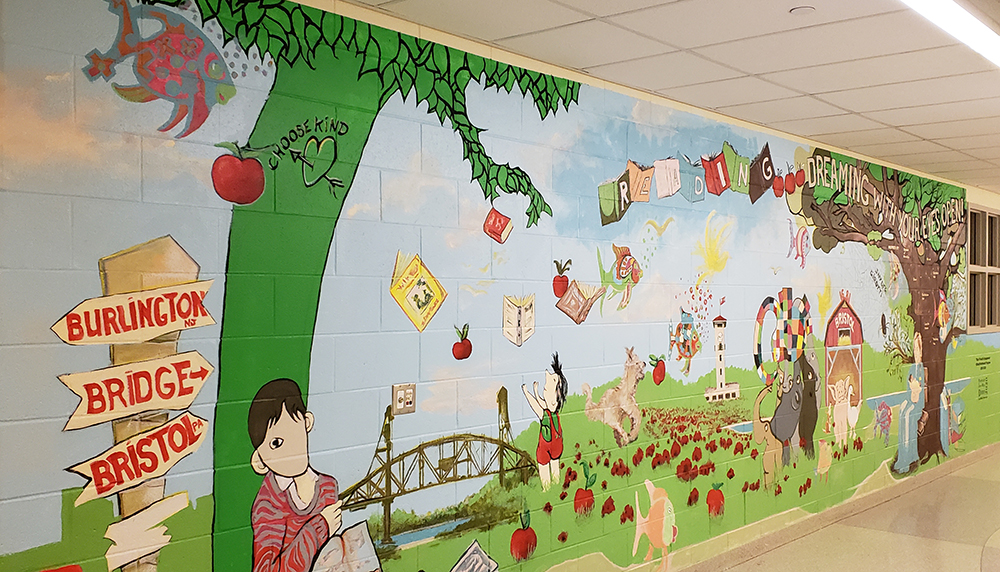 Snyder-Girotti Middle School Celebrates Literacy with Collaborative Mural | Dubus Art Studio