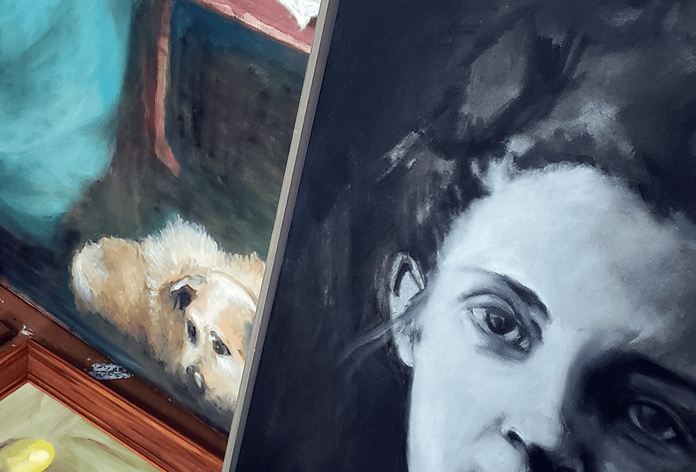 paintings in Studio | Dubus Art Studio